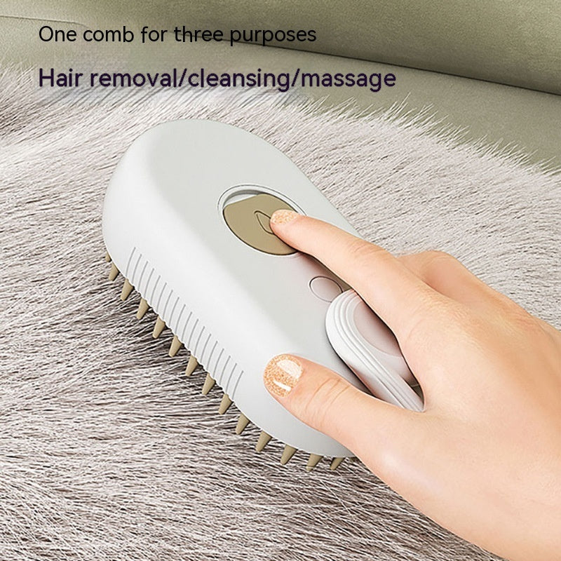 Cat & Dog Steam Brush 3 In 1 Electric Spray Cat Hair Brushes For Massage Pet Grooming Comb Hair Removal Combs Pet Products