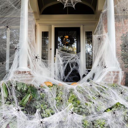 Halloween Decoration Cotton Spider Web Atmosphere Layout Props