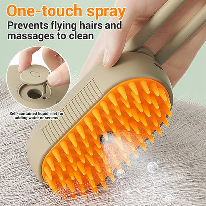 Cat & Dog Steam Brush 3 In 1 Electric Spray Cat Hair Brushes For Massage Pet Grooming Comb Hair Removal Combs Pet Products