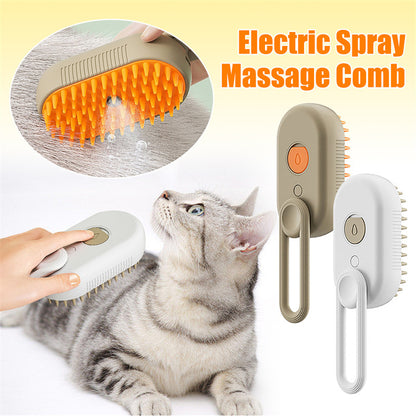 Cat & Dog Steam Brush 3 In 1 Electric Spray Cat Hair Brushes For Massage Pet Grooming Comb Hair Removal Combs Pet Products