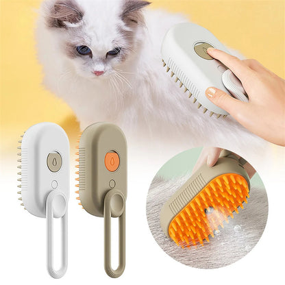 Cat & Dog Steam Brush 3 In 1 Electric Spray Cat Hair Brushes For Massage Pet Grooming Comb Hair Removal Combs Pet Products