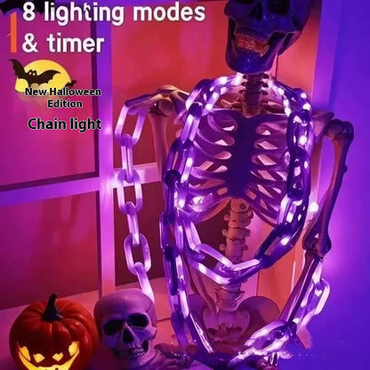 LED Waterproof Battery Box Halloween Decoration Atmosphere Lighting Chain